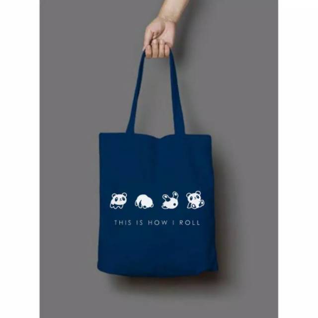 TUGUFAMILY - [RESLETING] PANDA TOTEBAG SEMI-CANVAS | TOTEBAG BESAR | TOTEBAG LAPTOP | TOTEBAG HITAM | TOTEBAG CREAM | TOTEBAG NAVY | TOTEBAG MAROON | TOTEBAG BERKUALITAS
