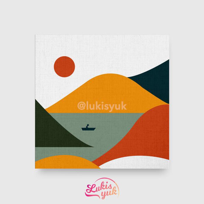 

Art / Paint By Numbers Kit - The Fisherman - Painting Kit - By Lukisyuk - 15 X 15 Cm