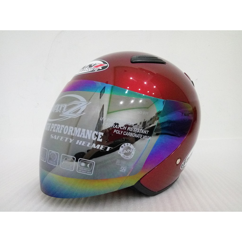 Ganz Helmet/ Helm R21B Polos Red Magnum VR M