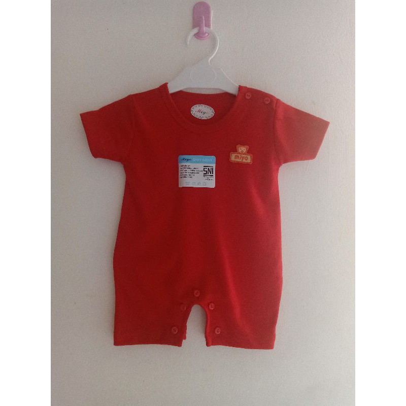 (MIYO) Romper/Jumper Segiempat Merah