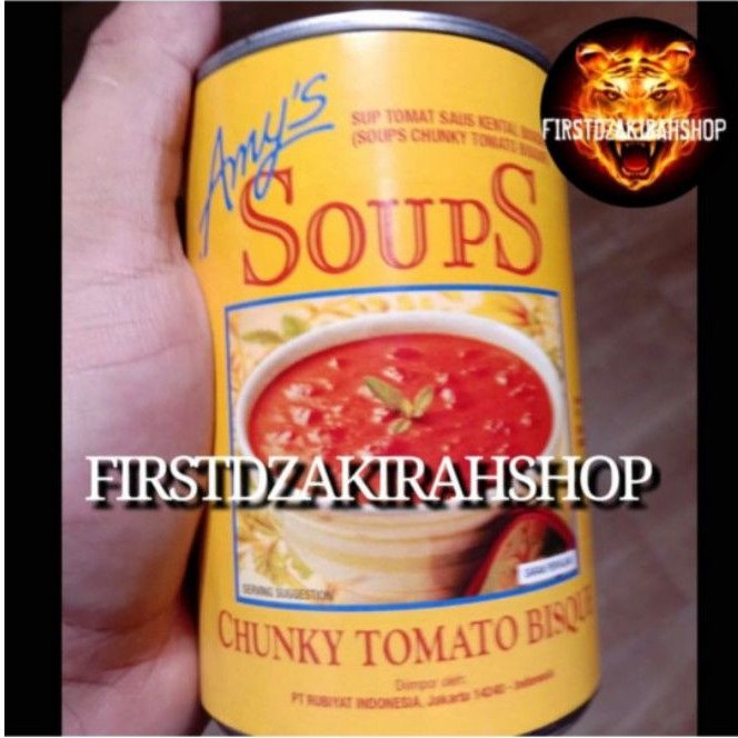 

Amy's soup tomat kental bisque 400gr