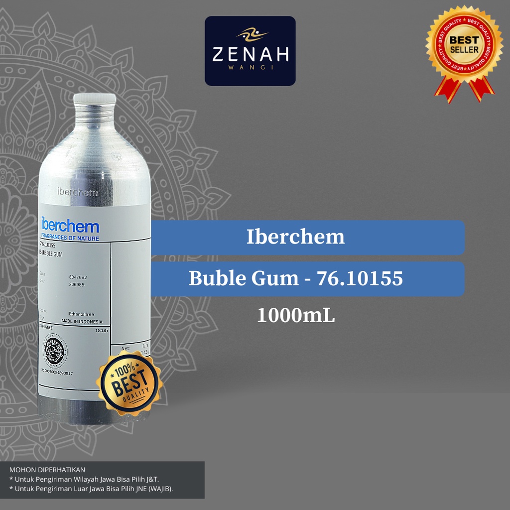 BIBIT PARFUM MURNI - BIANG PARFUM IBERCHEM  BUBBLE GUM SEARAH BUBLE GUM KEMASAN SEGEL 1000ML / 1KG