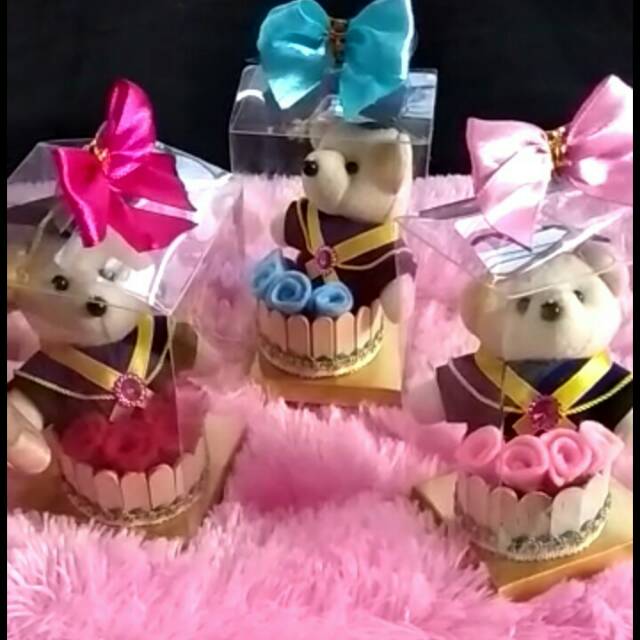 Boneka wisuda/souvenir teddy kotak