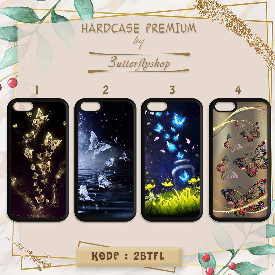 [HARDCASE] Butterfly Gold Sweet case Oppo Vivo Realme Redmi Xiaomi Samsung Iphone