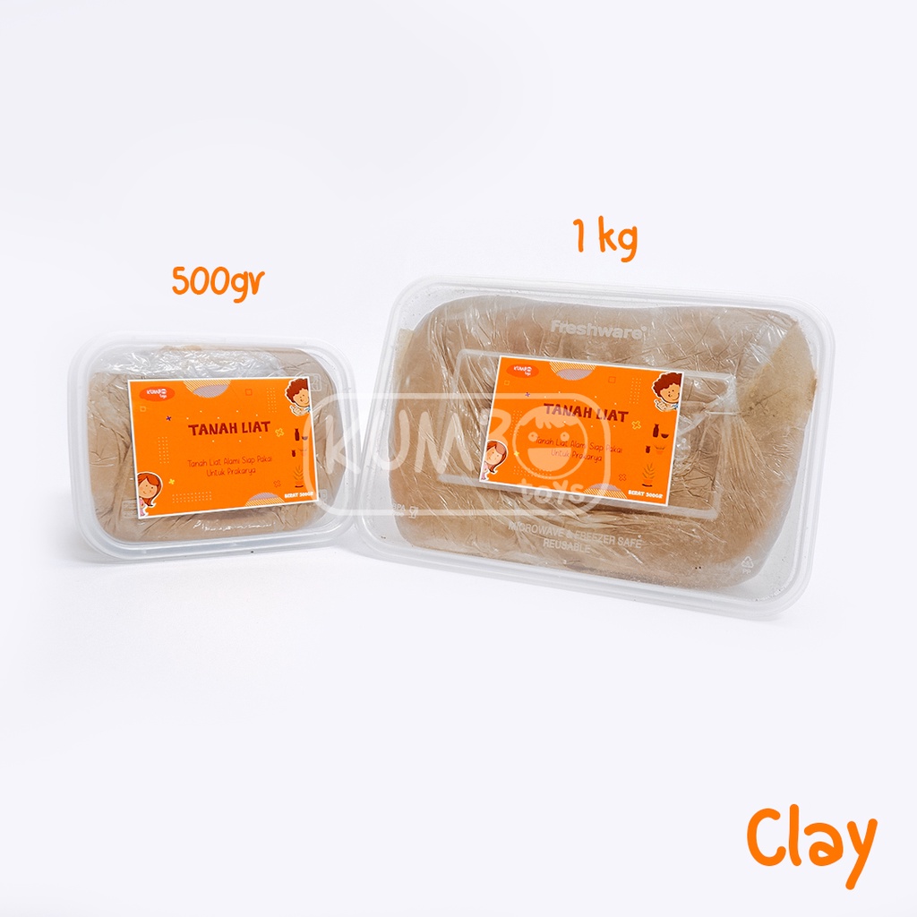 Tanah Liat / Clay untuk Prakarya Asli Plered 500gr