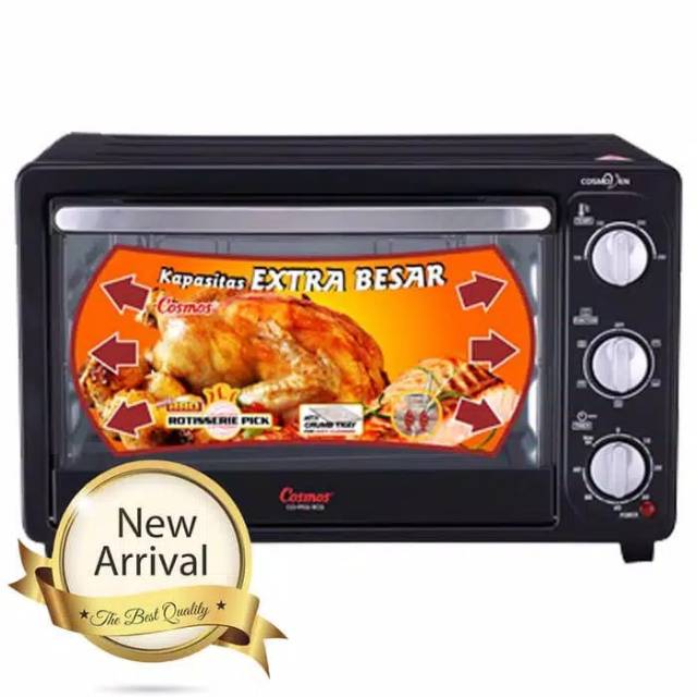 OVEN LISTRIK COSMOS ORI CO 9926 KAPASITAS 26 LT BISA BBQ  PEMANGGANG PANGGANGAN BERPUTAR OTOMATIS