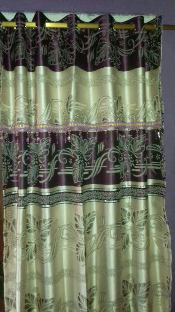 Gordyn Gorden Hordeng Prada (pr) Bunga Garis Emas