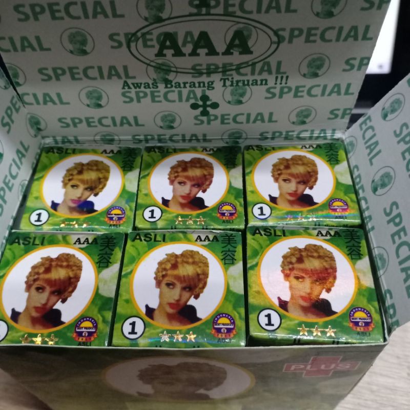 CREAM SP HIJAU BOK PLUS AAA SEGEL 12 PCS