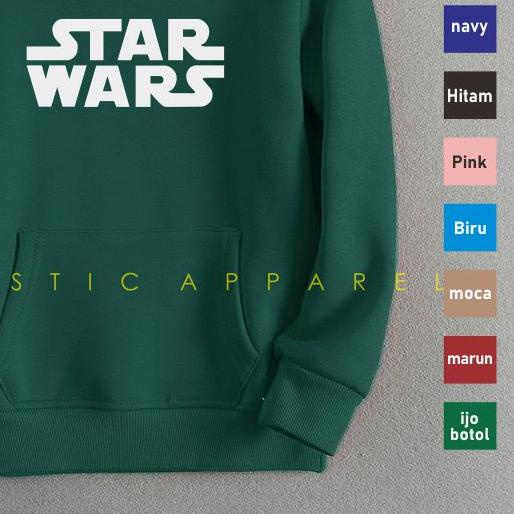 ✶ STAR WARS Jaket Distro Sweater Hoodie anak Laki-laki perempuan LOGO BORDIR FLEECE TEBAL ☼