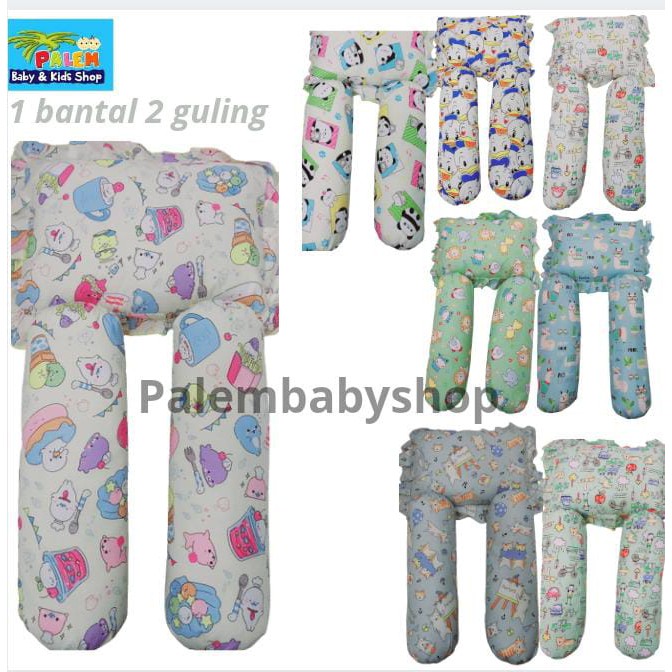 Vanlin Bantal Set Bayi  halus dan  empuk guling2 bantal1