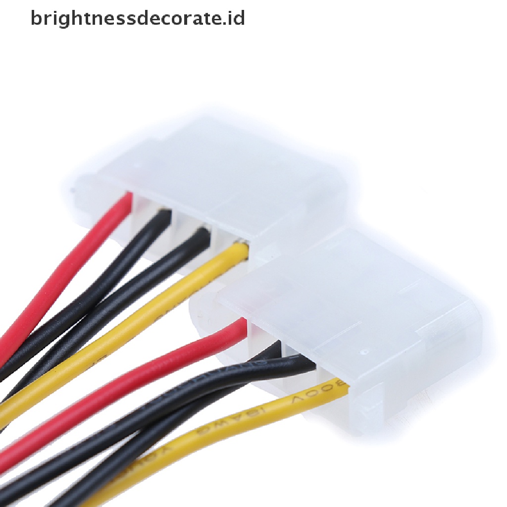 [birth] 15Pin SATA male to double 4 pin molex female ide hdd power harddrive cable [ID]