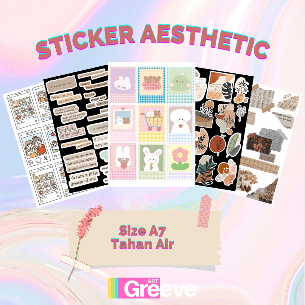 PAPER | TAHAN AIR | A7 | STICKER AESTHETIC STIKER AESTHETIC STICKER CUSTOM STIKER VINTAGE SCRAPBOOK 