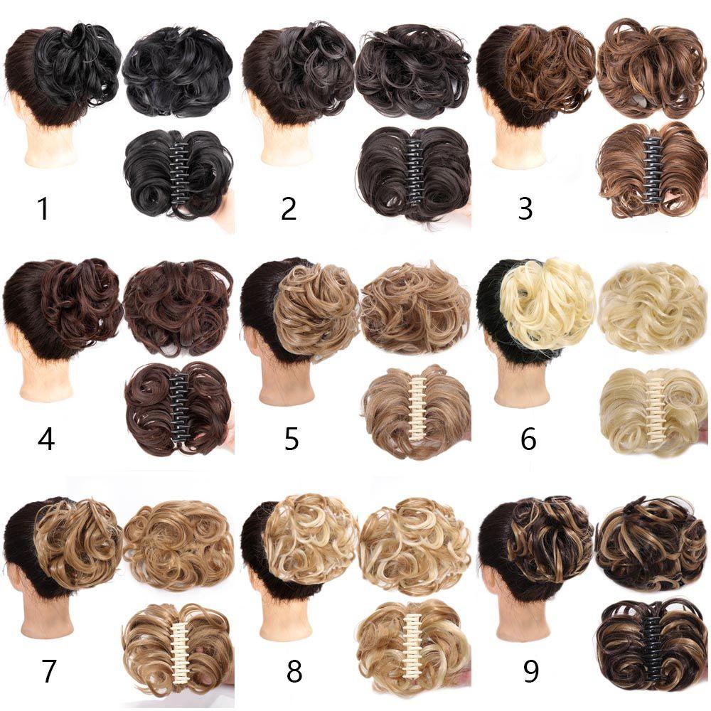 Lily Jepit Rambut Sintetis Fashion Scrunchies Claw Clip Sopak Rambut Palsu