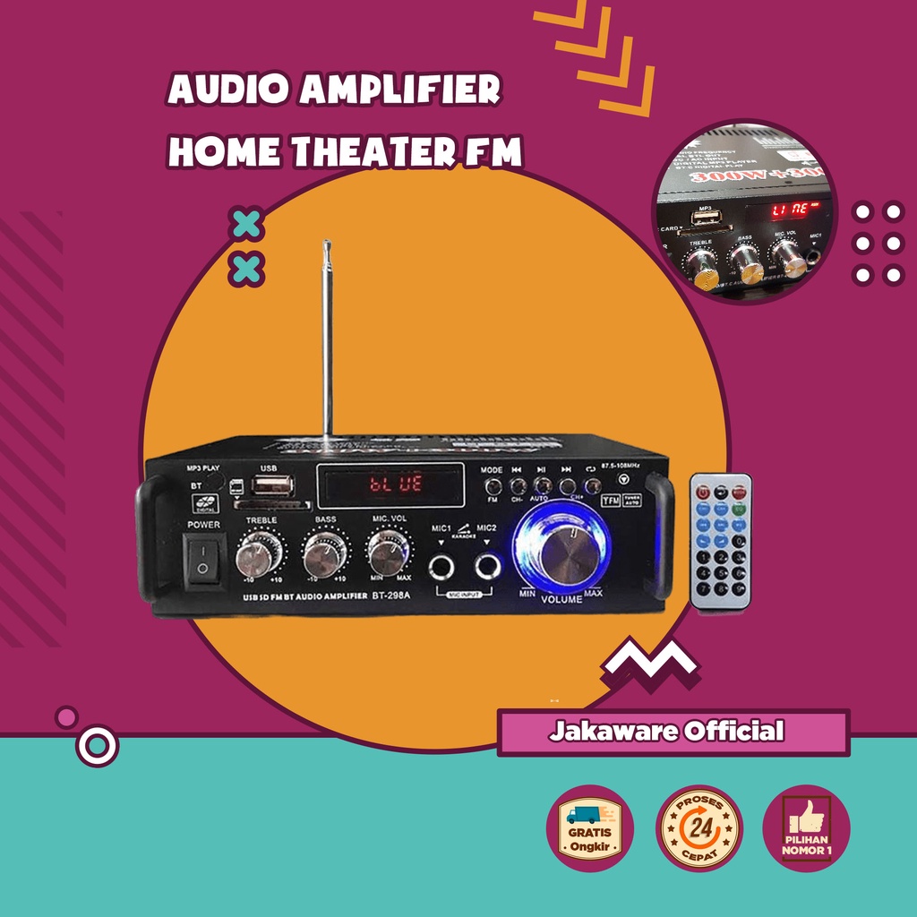 BLUETOOTH EQ AUDIO AMPLIFIER HOME THEATER FM 600W AMPLI HIFI MINI KECIL UNTUK SPEKER AKTIF BASS TREB