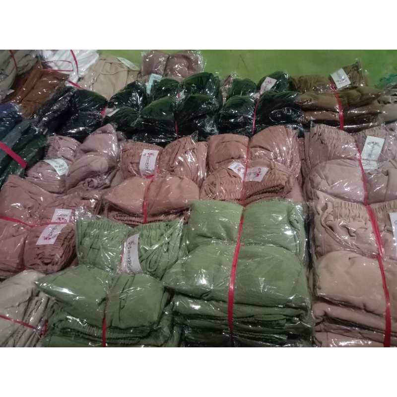 Kulot cringkel airflow //Kulot panjang-Army