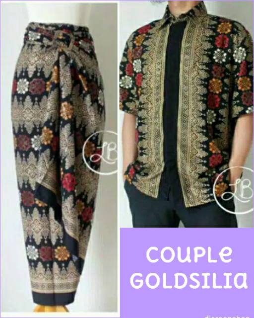 SET KEMEJA DAN KAIN LILIT/rok lilit batik/kemeja murah/kemeja batik/grosir couple batik murah