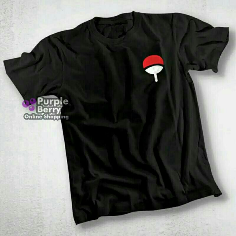 kaos naruto / kaos uchiha / logo uchiha / kaos pria / kaos distro / kaos terlaris / kaos murah