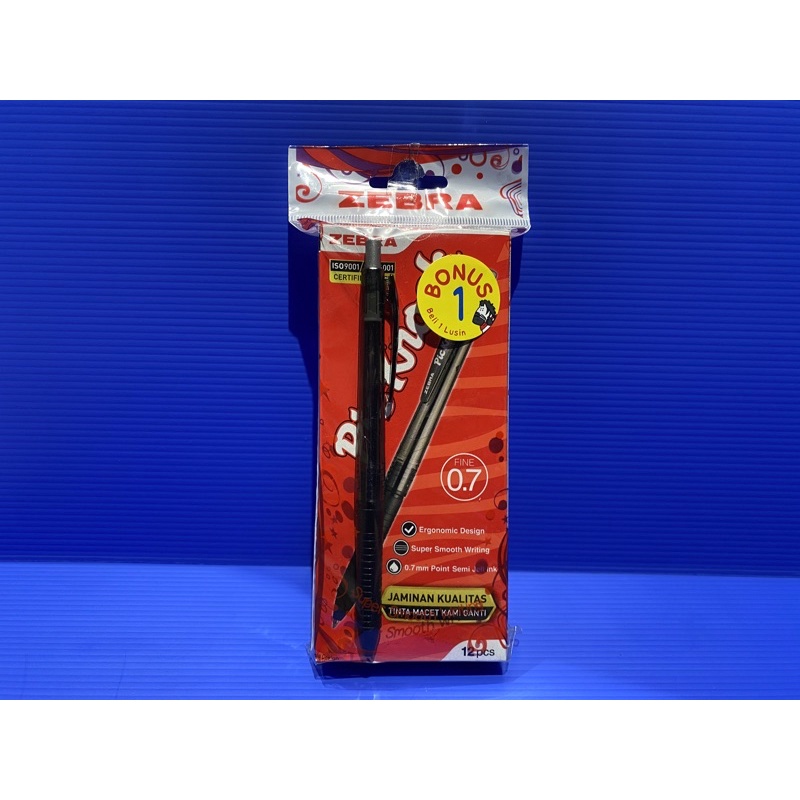

Pulpen Zebra Picknock Gel Black 12