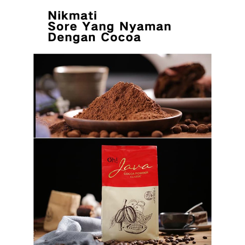 Oh!JAVA Cocoa Powder Classic Flavor 1000g| ASLI (Bukan Repack)