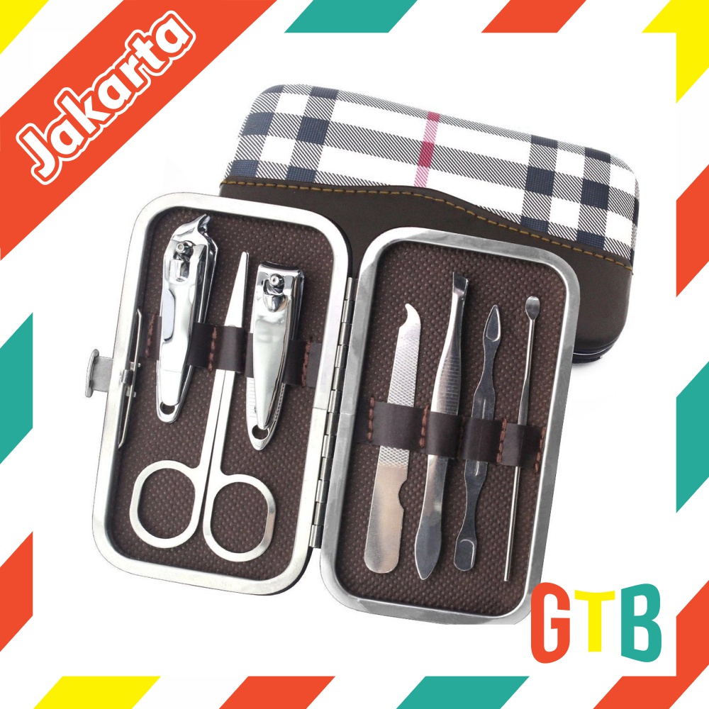 ❤️GTB❤️ Gunting Kuku Set 7 in 1/ Paket Pedicure Manicure 7pcs /Paket souvenir R507