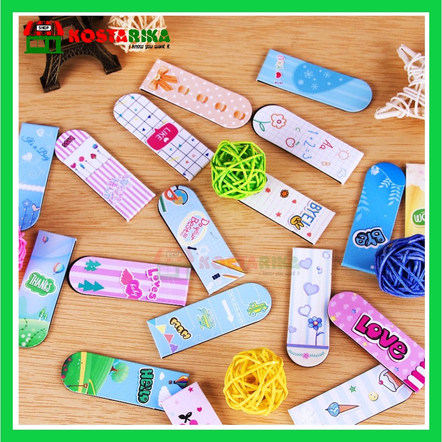 

Pembatas Buku Magnetik Satuan Stationery Magnetic Bookmark