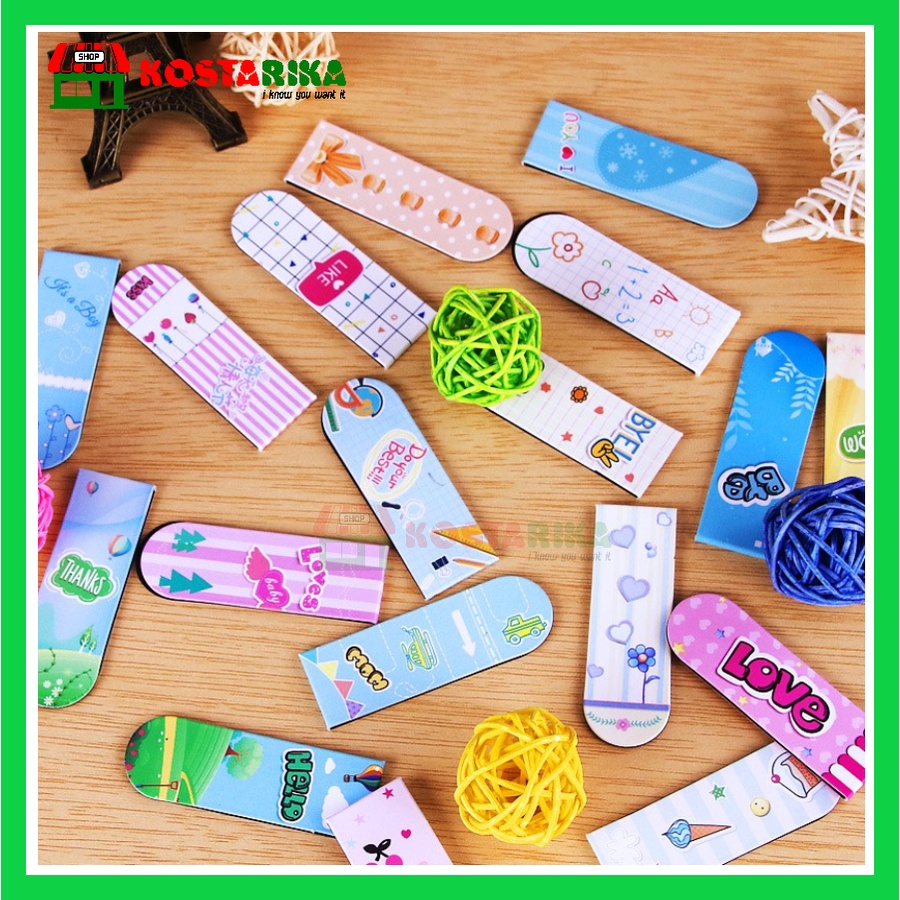 Pembatas Buku Magnetik Satuan Stationery Magnetic Bookmark