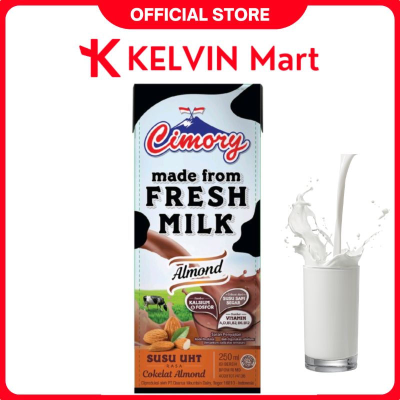 

Cimory Susu Cair UHT Coklat Milk Chocolate Rasa Cokelat Almond pck 250mL | KELVIN Mart