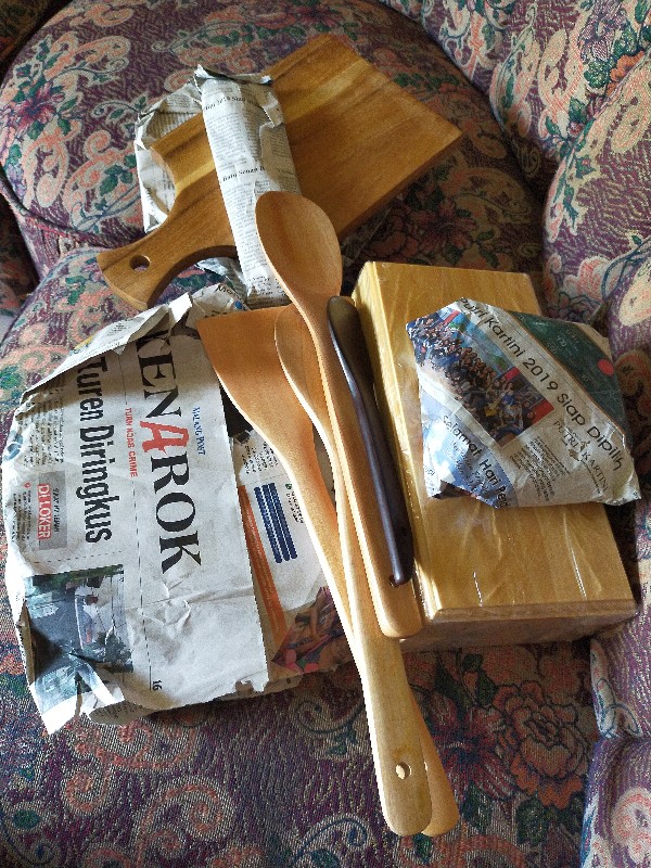 Spatula / Sutil / Sodet Mini Kayu Sonokeling Panjang 23cm