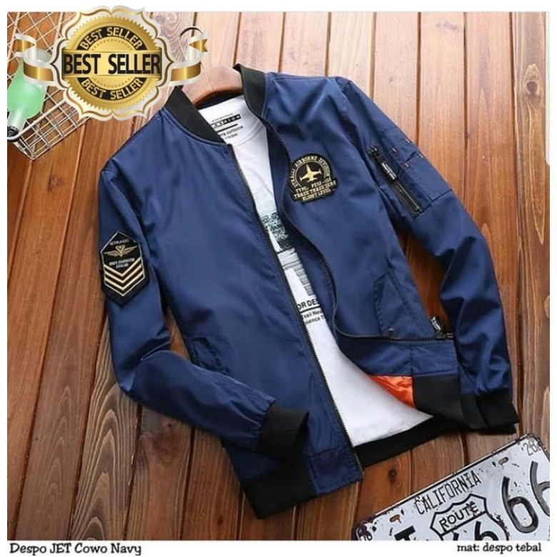 Jaket Bomber Pria Keren dan Tebal ~ DESPO JET ARMY