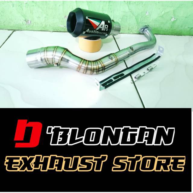 Knalpot AR Austin Racing Gp1r Short NMAX old/New AEROX old/New Adv150 PCX Old/new 160cc Vario 125/15
