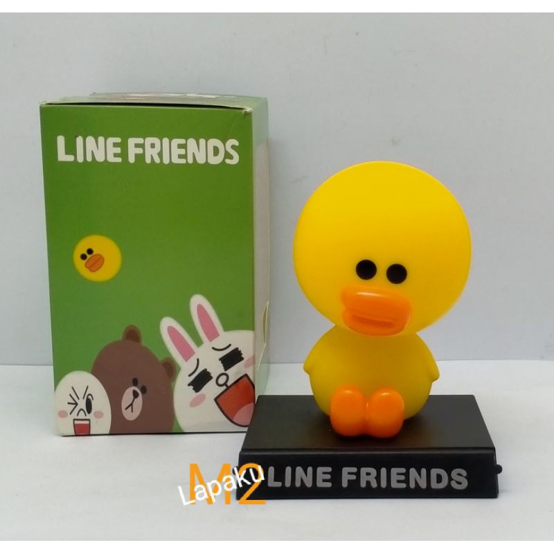 Miniatur Pajangan Dashboard Mobil Bobblehead Line Bebek