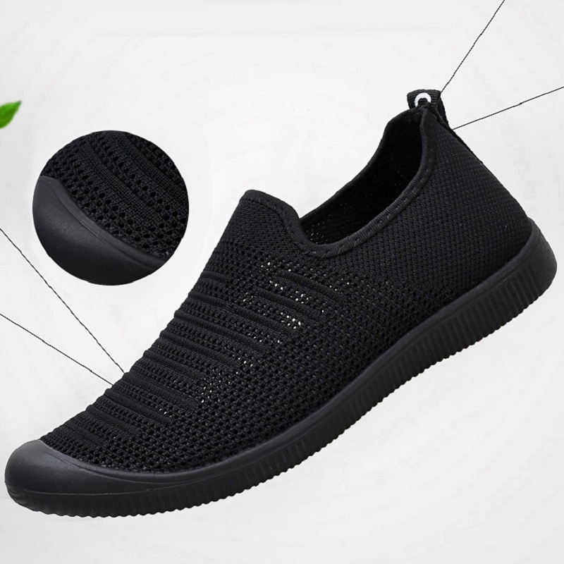 Import Nyaman Sepatu Slip On Pria Sepatu Casual Pria Sepatu Loafer Santai Slop Musim Panas Bernapas 059