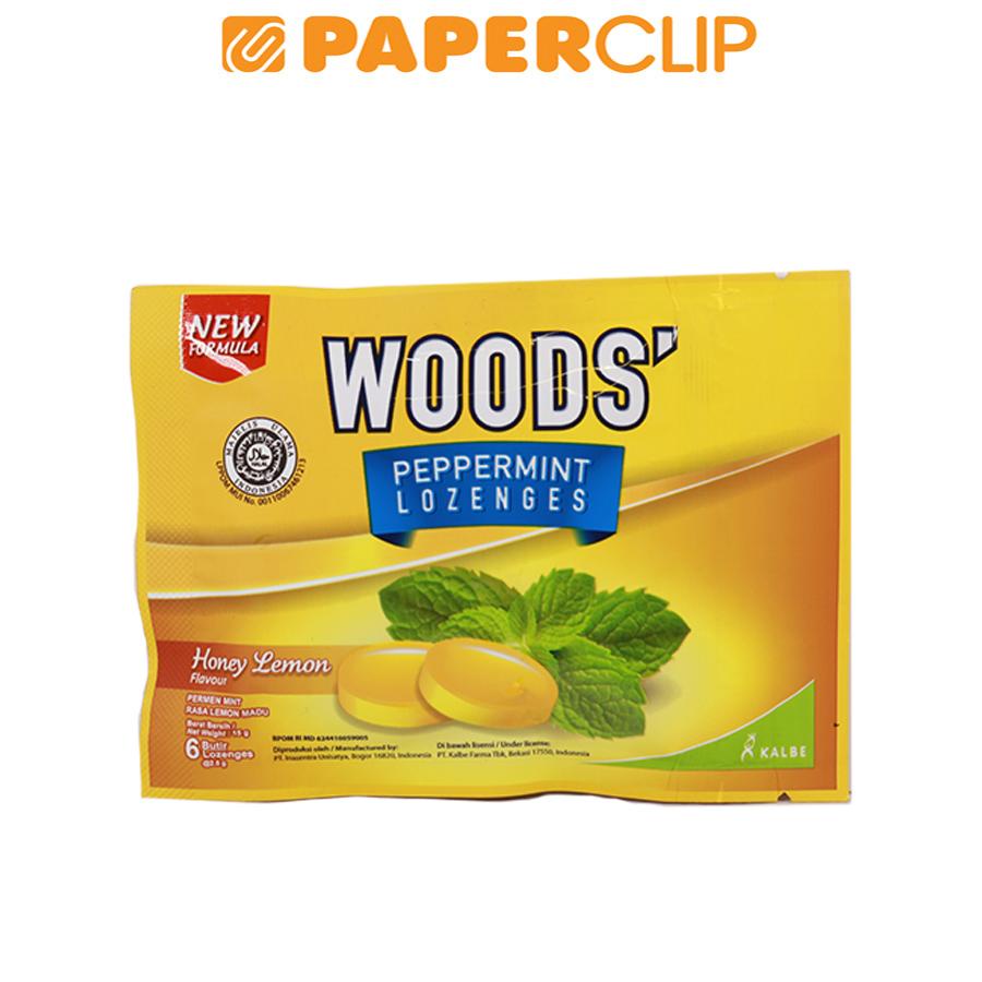 

PERMEN WOODS LOZENGES HONEY LEMON