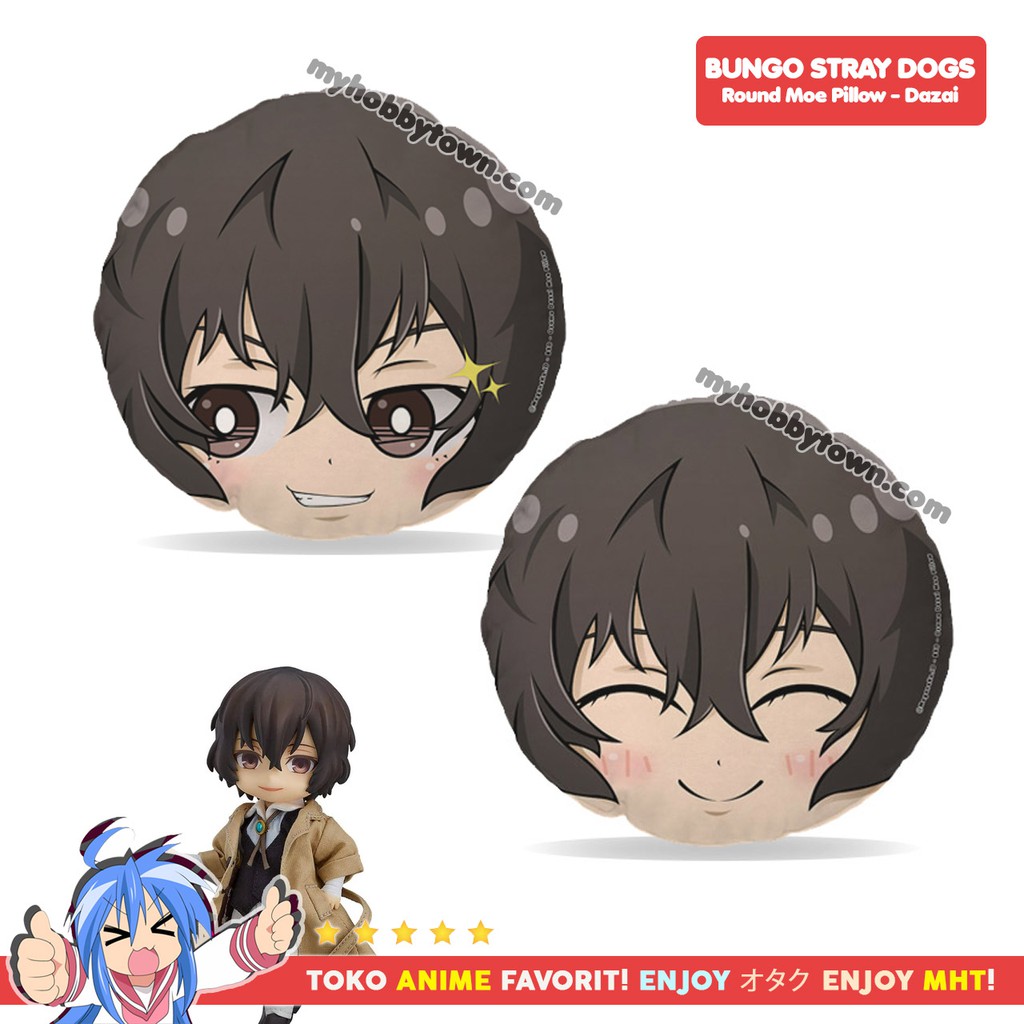 Bantal Bulat Anime Bungou Stray Dog : Osamu Dazai Plush Doll - Round Plushie cushion