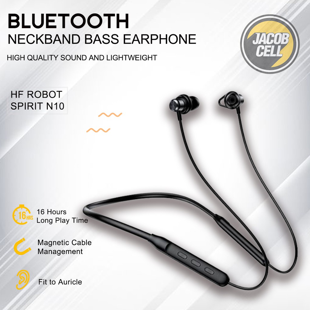 Headset  Bluetooth Robot Spirit N10 Neckband Bass