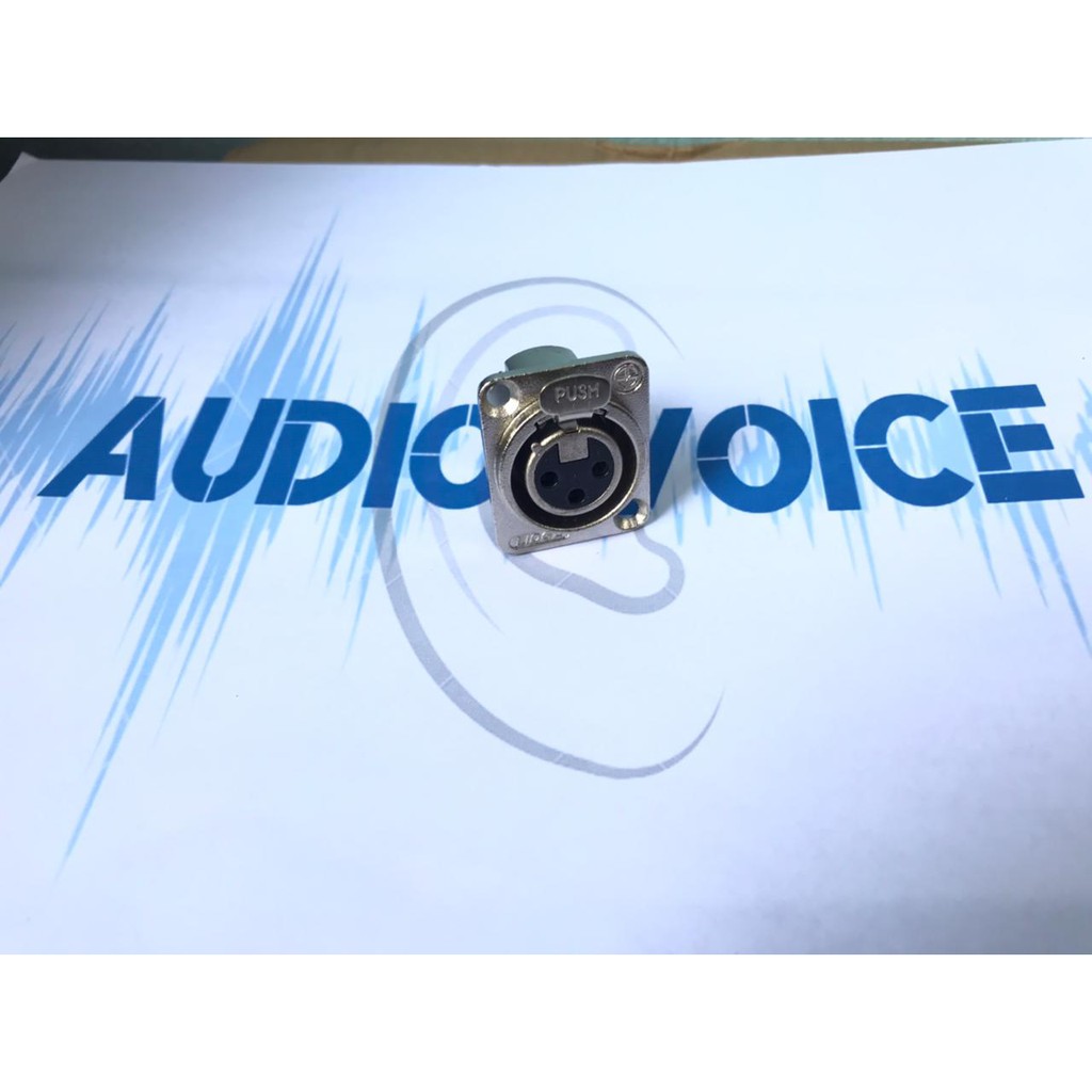 Socket Chasis XLR Female Connector Original Lidge