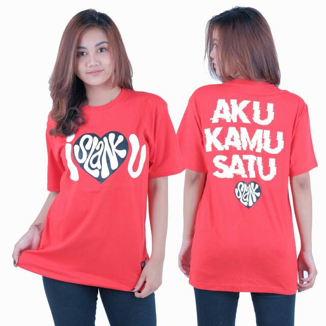KAOS SLANK | I SLANK U | MERAH | NGANGKANG STORE