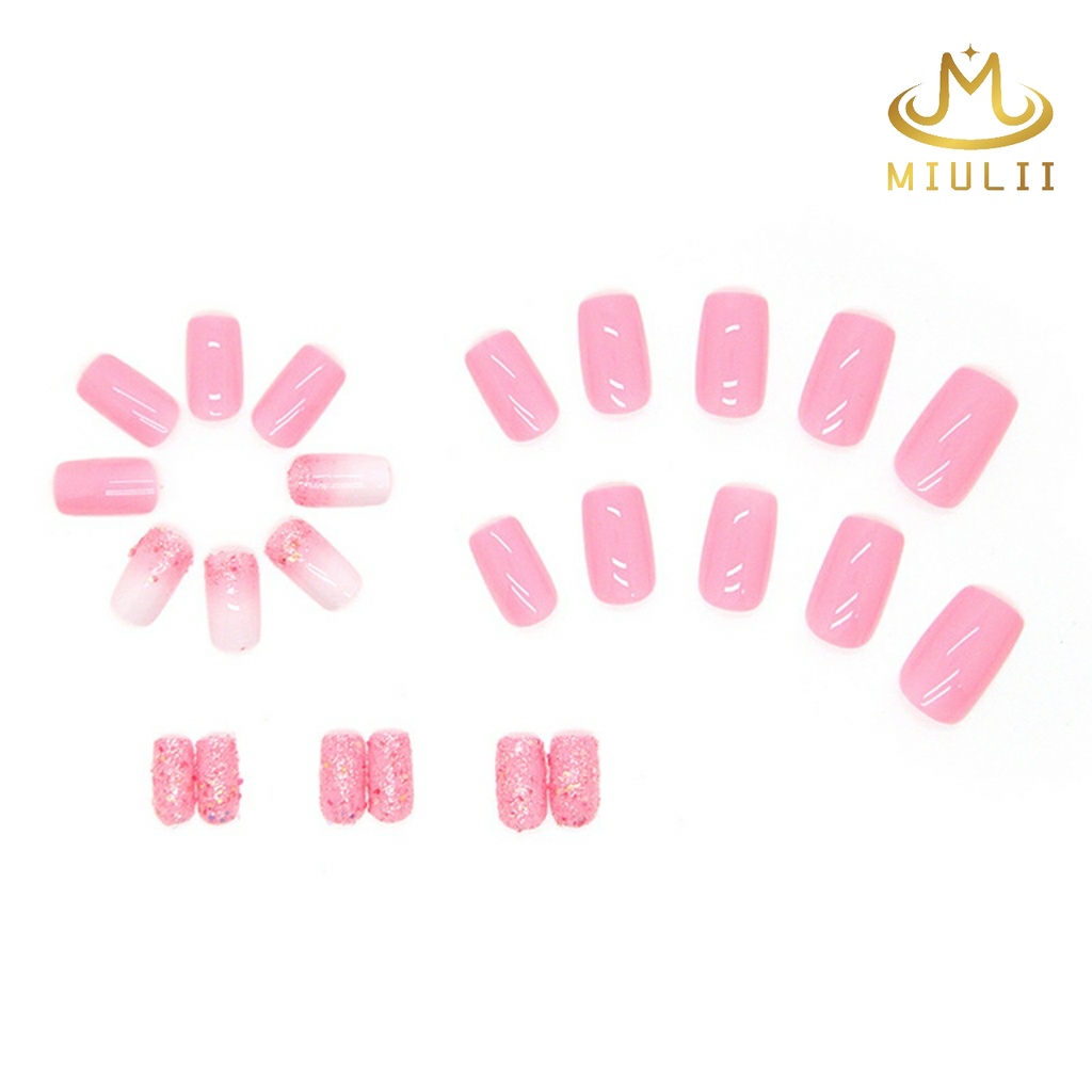 MIULII / KUKU PALSU   A0547  / 24PCS / 3D / NAIL ART / PREMIUM / CUTE / FREE LEM JELLY / KUTEK