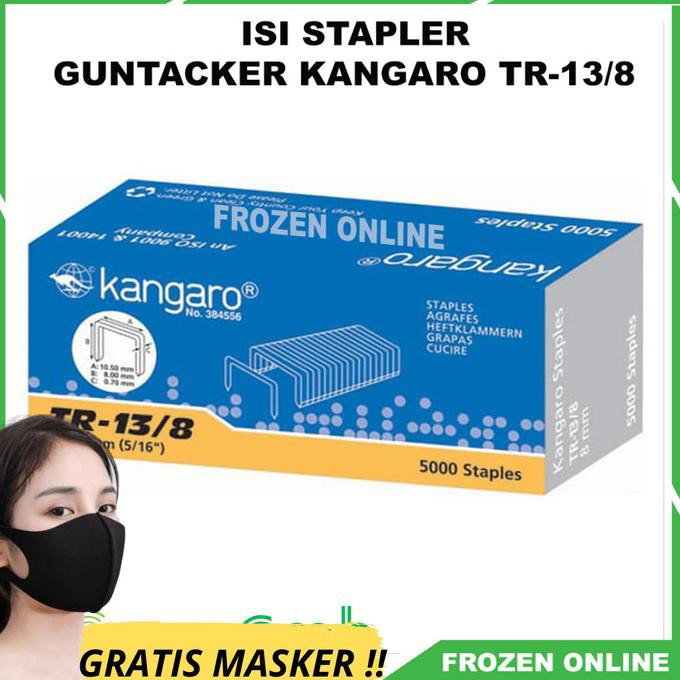 Isi Staples Stapler Tembak Kangaro TR-13/8 PROMO BERKUALITAS ORIGINAL
