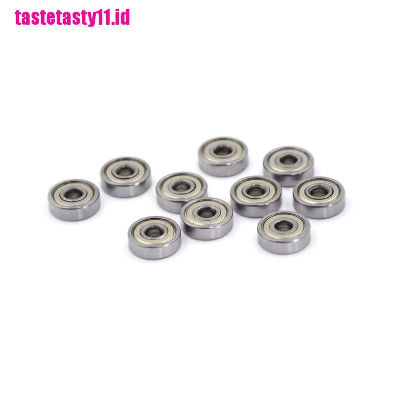 10 Pcs Miniatur Pelindung Metrik Radial Bahan Karet Logam Model 625ZZ