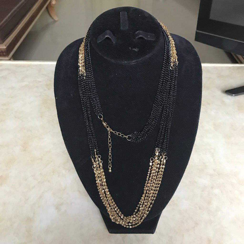 kalung rantai panjang kalung rantai gold black gold white