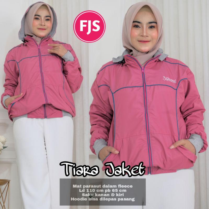 jaket tiara / jaket cewek threesecond / jaket 3second cewek / jaket bolak balik cewek / jaket tebal 