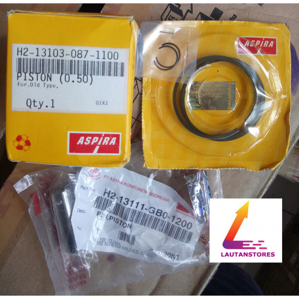 SET PISTON 50 C70 (PISTON+RING+KLIP PISTON+PEN)
