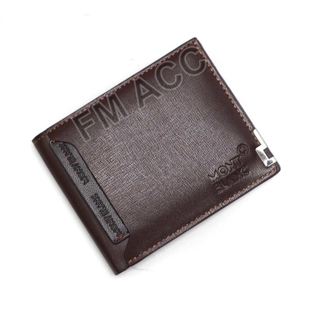 PROMO-Dompet Pria lipat Pendek Import Include BOX + Jam Tangan Pria Casual Premium-CHOKLAT