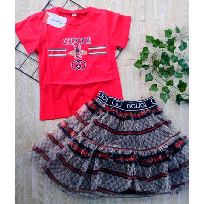 SETELAN BAJU PESTA ANAK CEWEK ROK TUTU + KAOS SAYAP 3-5 TAHUN / SETELAN ROK TUTU SAYAP PRINCESS ANAK PEREMPUAN 3 4 5 TAHUN