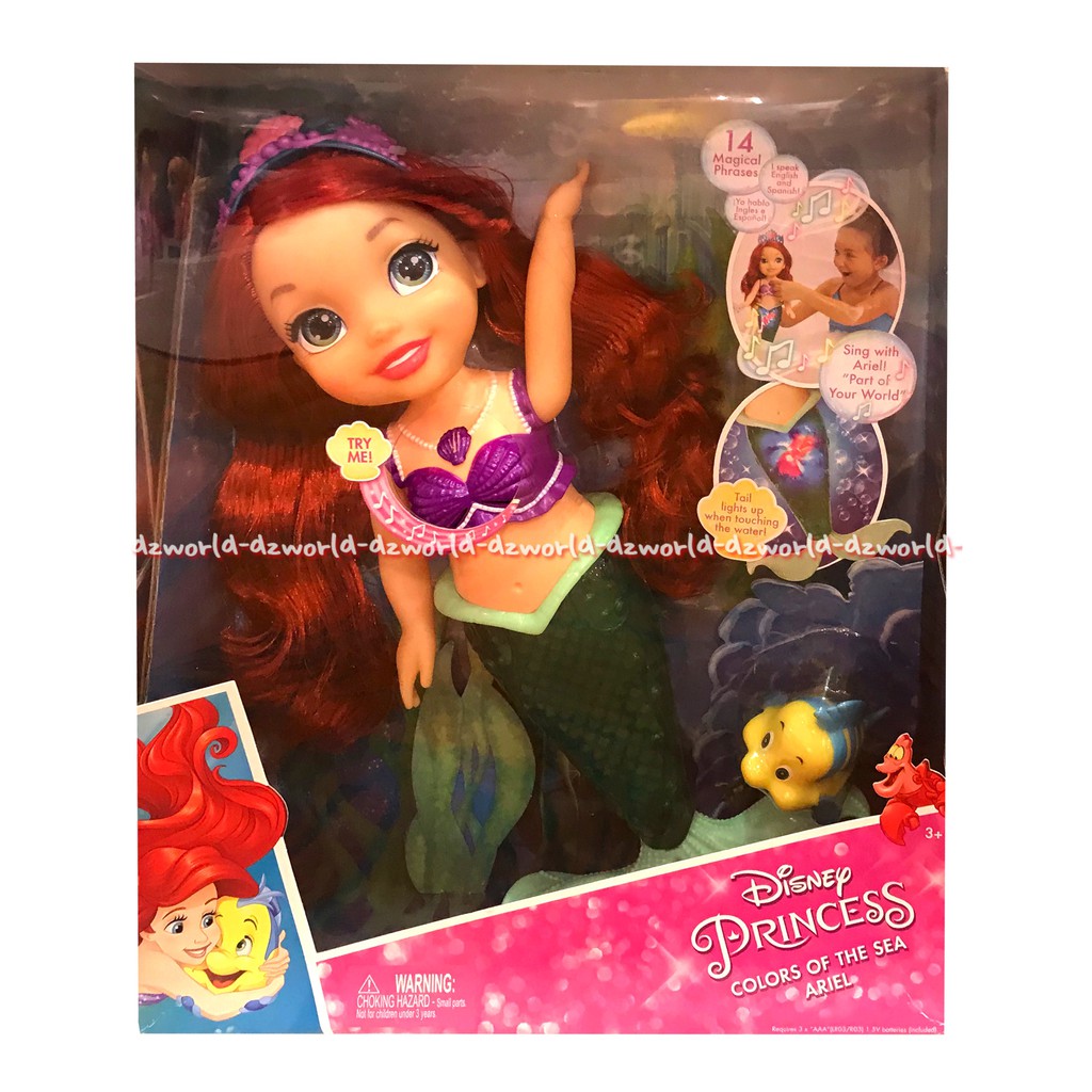 Disney Priscess Colors Of The Sea Maiana Boneka Bisa Bernyanyi Mainan Anak Anak Original