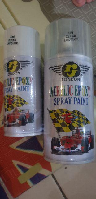 Rj London Spray Paint  Cat Semprot Clear Lacquer 540 150cc