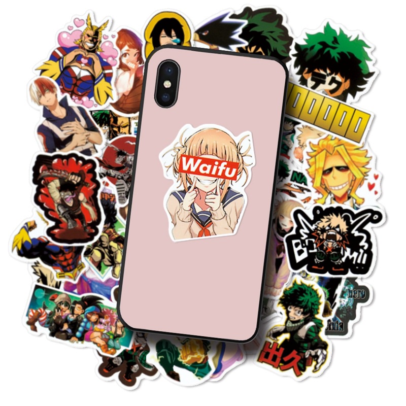 73 lembar Pahlawan Saya Akademisi stiker kartun Jepang anime phone case tangan akun bagasi tangan Bu