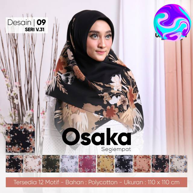 KERUDUNG SEGIEMPAT MOTIF CANTIK DAN SIMPEL