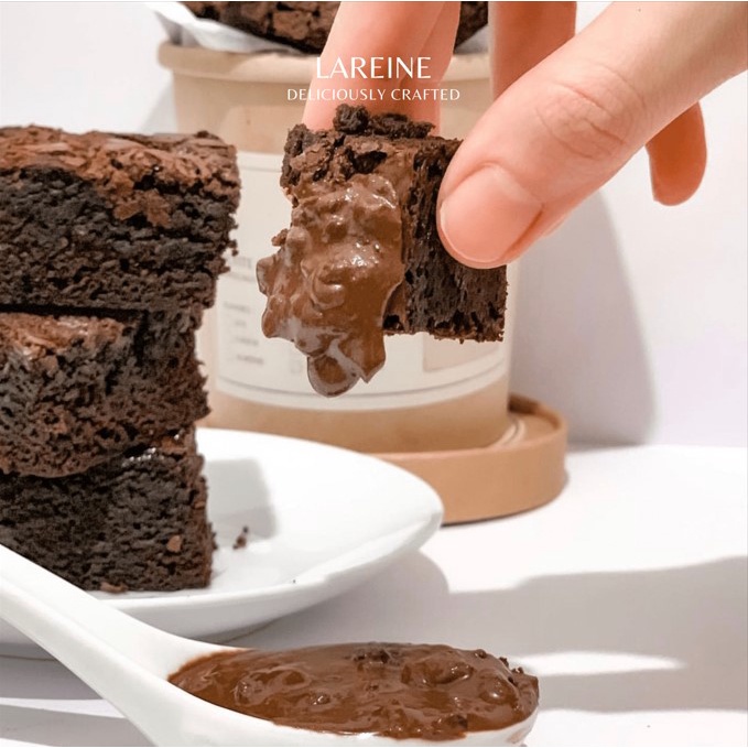 

Brownies Bites - Petite Brownies Cup - FREE Choco Crunchy Dippings!! - 5 Variants Topping